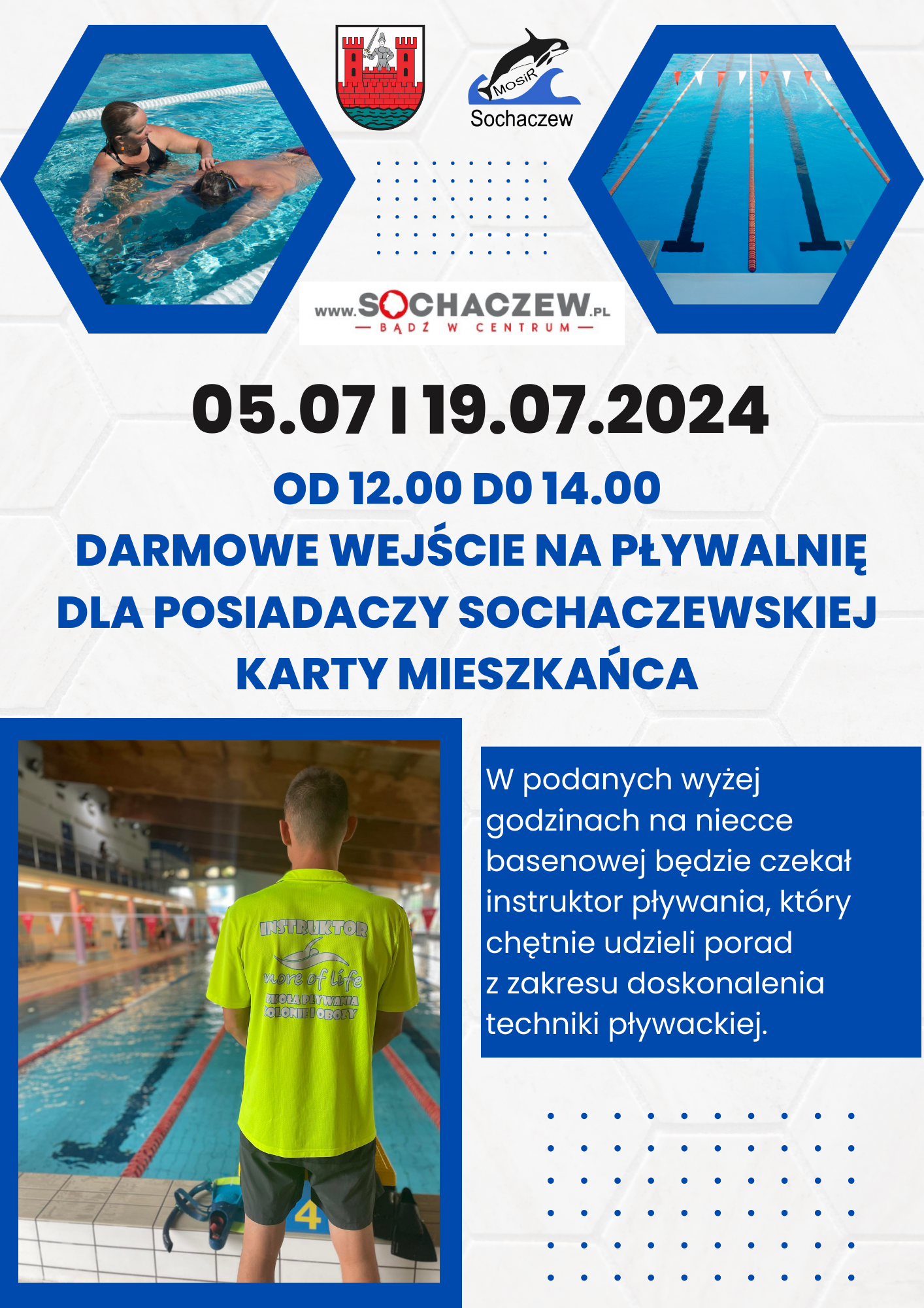 White and Blue Modern Swimming Lessons Flyer (3)