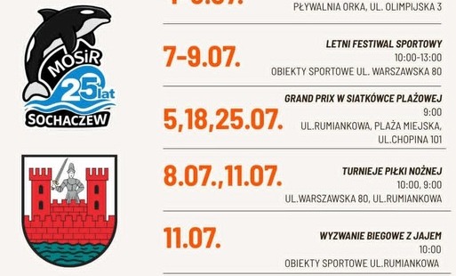 Zdjęcie do Lipiec z MOSiR Sochaczew