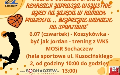 Zdjęcie do Bezpieczne wakacje na sportowo - koszyk&oacute;wka