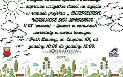 Zdjęcie do Spacer w chmurach - Bezpieczne wakacje na sportowo w parku linowym 