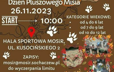 Zdjęcie do Halowe Wyzwanie Biegowe na Dzień Pluszowego Misia