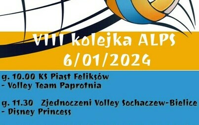 Zdjęcie do VIII kolejka Amatorskiej Ligi Piłki Siatkowej