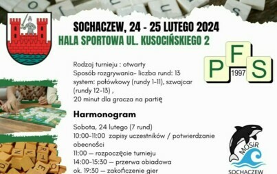 Zdjęcie do Zapraszamy na 3.Mistrzostwa Sochaczewa w Scrabble pod patronatem Burmistrza Sochaczewa