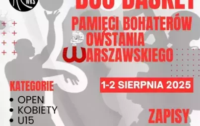 Plakat turnieju koszykówki 