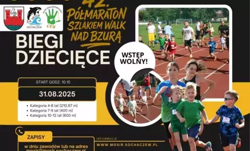 plakat biegów dla dzieci