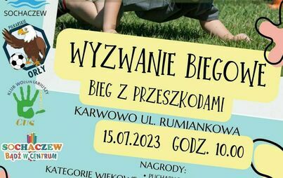 Zdjęcie do Wyzwanie Biegowe - bieg z przeszkodami dla dzieci