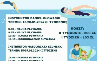 Zdjęcie do FERYJNE NAUKI I DOSKONALENIA PŁYWANIA
