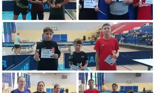 zwycięzcy I turnieju Grand Prix Sochaczewa w Tenisie Stołowym 2025 2026