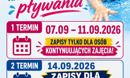ZAPISY NA KURS NAUKI I DOSKONALENIA PŁYWANIA 2026